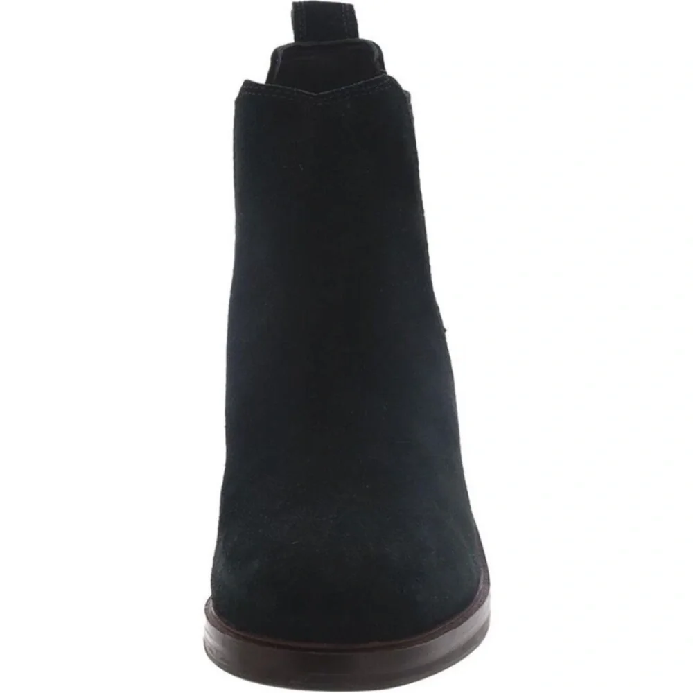 Clark’s Black Suede Boots Size 8 Black Suede Wedge Chelsea Boots Clarks NEW!